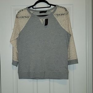 Limited Lace Sleeve Sweatshirt